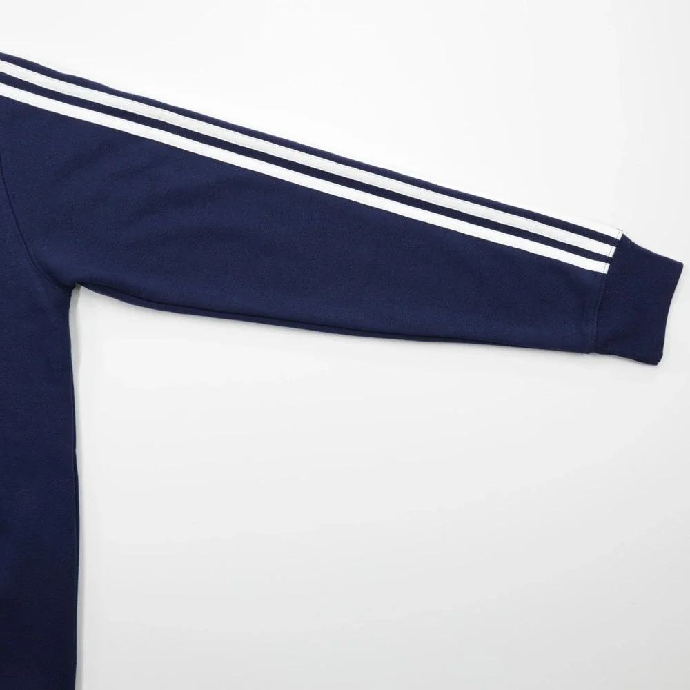 Adidas Originals Men's Kangaroo Pocket Adicolor Classics 3 Stripes Hoodie Navy L